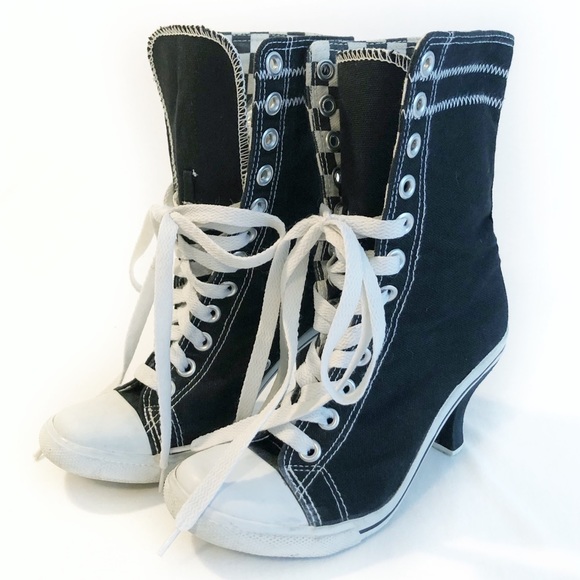 sneaker heel boots